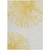 8' X 10' Gold And Ivory Abstract Washable Indoor Outdoor Area Rug