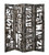 Homeroots Home Decor 1" X 60" X 71" Brown Distressed Wooden Screen