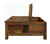 40" Rustic Brown Reclaimed Wood Square Lift Top Coffee Table - 606114463108