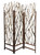 Homeroots Home Decor Brown Wood Tree Screen, 3 Panel, 1 Inch x 58 Inch x 70 Inch