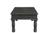 51" Black Solid Wood Distressed Coffee Table