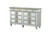 20" Gray Solid Wood Six Drawer Double Dresser Manufactured Wood