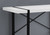 Homeroots 23.75" X 49" X 30" White Black Particle Board Hollow Core Metal Computer Desk