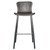 Homeroots Living Room Vintage Stitch Gray Set of Two Bar Stools
