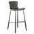 Homeroots Living Room Vintage Stitch Gray Set of Two Bar Stools
