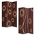 Homeroots Home Decor 1 x 48 x 72 3 Panel Screen, Multi Color, Wood Canvas