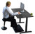Black on Black 45" Bamboo Dual Motor Electric Office Adjustable Computer Desk - 808230003699