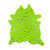 Homeroots Decor Lime and Silver Cowhide Area Rug, 72 x 84 Inches