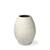 Homeroots Home Decor Petite White Embossed Stripes Ceramic Vase