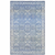 9' X 12' Blue And Ivory Oriental Distressed Area Rug