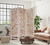 Homeroots Home Decor 3 Panel Pink Room Divider, Cut Square Wood Design