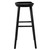 Homeroots Living Room 30" Black Solid Wood Bar Stool, Black