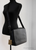 Burberry Bruno Small Black Embossed Branded Leather Messenger Crossbody