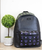MCM Color Splash Green Purple Medium Mixed Leather Backpack