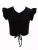 Basics Ruffle Sleeves Ruched Top