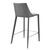 26" Gray Steel Low Back Counter Height Bar Chair