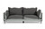 Homeroots Living Room Modern 87" Two Tone Grey Sofa, Grey, Reversible Cushions