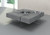 Homeroots Living Room Modern Gray Faux Concrete and Glass Floating Coffee Table, Gray Finish, 47 Inches