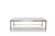 Homeroots Furniture Steel and Glass Coffee Table, 18 Inches Height