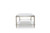 Homeroots Furniture Steel and Glass Coffee Table, 18 Inches Height