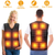 Heat Jacket Vest 3 Heating Gear Adjustable USB 