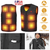 Heat Jacket Vest 3 Heating Gear Adjustable USB 