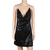 Sexy Women Chained Side Slit Backless Minidress 