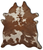 5' X 7' Brown And White Cowhide Area Rug
