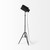 Homeroots Lighting 61" Black Movie Set Floor Lamp
