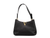 Versace Virtus Small Black Leather Hobo Shoulder Crossbody Bag
