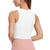 Women Sleeveless Cropped Tank Top High Neck Crop Racer
