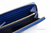 Versace Navy Leather Medusa Continental Clutch Wallet
