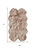 4' X 6' Pink Genuine Sheepskin Shag Area Rug