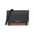 Burberry Hampshire Small House Check Black Leather Crossbody