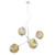 Homeroots Lighting Tholos 4-Light Pendant, White Finish