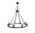 Homeroots Lighting 8 Bulbs Rope Pendant Lamp, Industrial Rope Design, 32 x 37 x 32 Inches