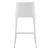 Homeroots Living Room Rich White Faux Leather Counter Stool, White
