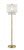65" Gold Novelty Floor Lamp With White Drum Shade - 606114193494