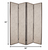1 X 84 X 84 Tan Wood &amp;amp; Fabric Screen - 689805010737