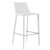Homeroots Living Room Rich White Faux Leather Bar Stool, White