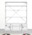 83" White Four Tier Cargo Style Bookcase with Cabinets and Ladder - 606114462682