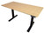 Black and Natural Bamboo 52" Dual Motor Electric Office Adjustable Computer Desk - 808230003613