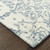 8' Blue And Ivory Wool Geometric Hand Tufted Runner Rug