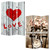 Homeroots Home Decor Valentine Screen, Multi Color, Wood Canvas, 1 inch x 48 inch x 72 inch