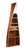 homeroots office Wooden Canoe Book Shelf, Wooden Finish, 31 x 90 x 20.5 inches