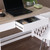 Transistional Creamy White Writing Desk - 808230103719