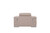 Homeroots Living Room Modern Beige Leather Chair, Beige, 29-38 Inches Height