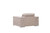 Homeroots Living Room Modern Beige Leather Chair, Beige, 29-38 Inches Height