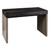 Homeroots Office Black Wood and Iron Writing Desk, Black Finish