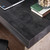 Homeroots Office Black Wood and Iron Writing Desk, Black Finish
